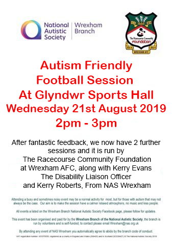 Disability Liaison Officer-our next Autism Friendly Football Session